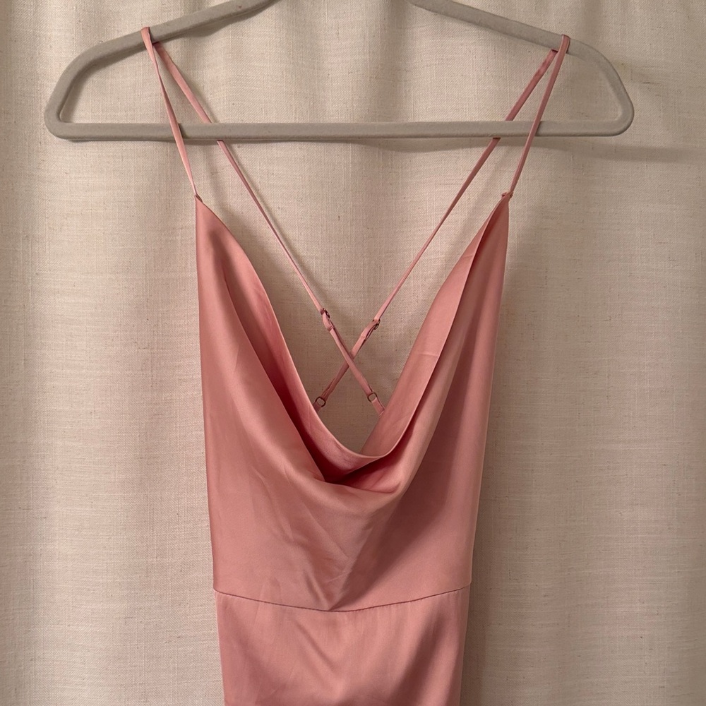 Oh Polly Pink Midi Dress - Picture 2 of 2